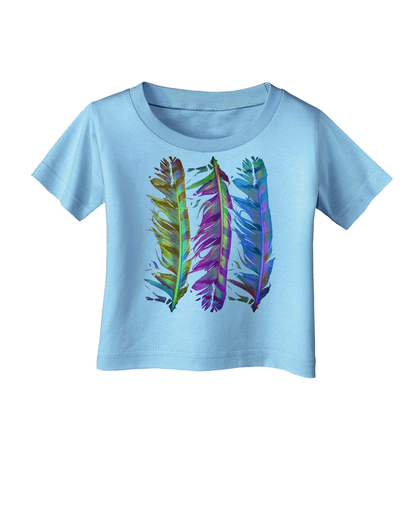 Magic Feathers Infant T-Shirt-Infant T-Shirt-TooLoud-Aquatic-Blue-06-Months-Davson Sales