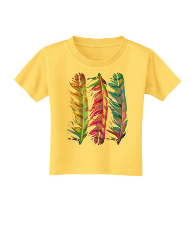 Magic Feathers Toddler T-Shirt-Toddler T-Shirt-TooLoud-Yellow-2T-Davson Sales