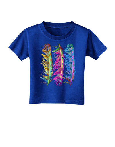 Magic Feathers Toddler T-Shirt Dark-Toddler T-Shirt-TooLoud-Royal-Blue-2T-Davson Sales