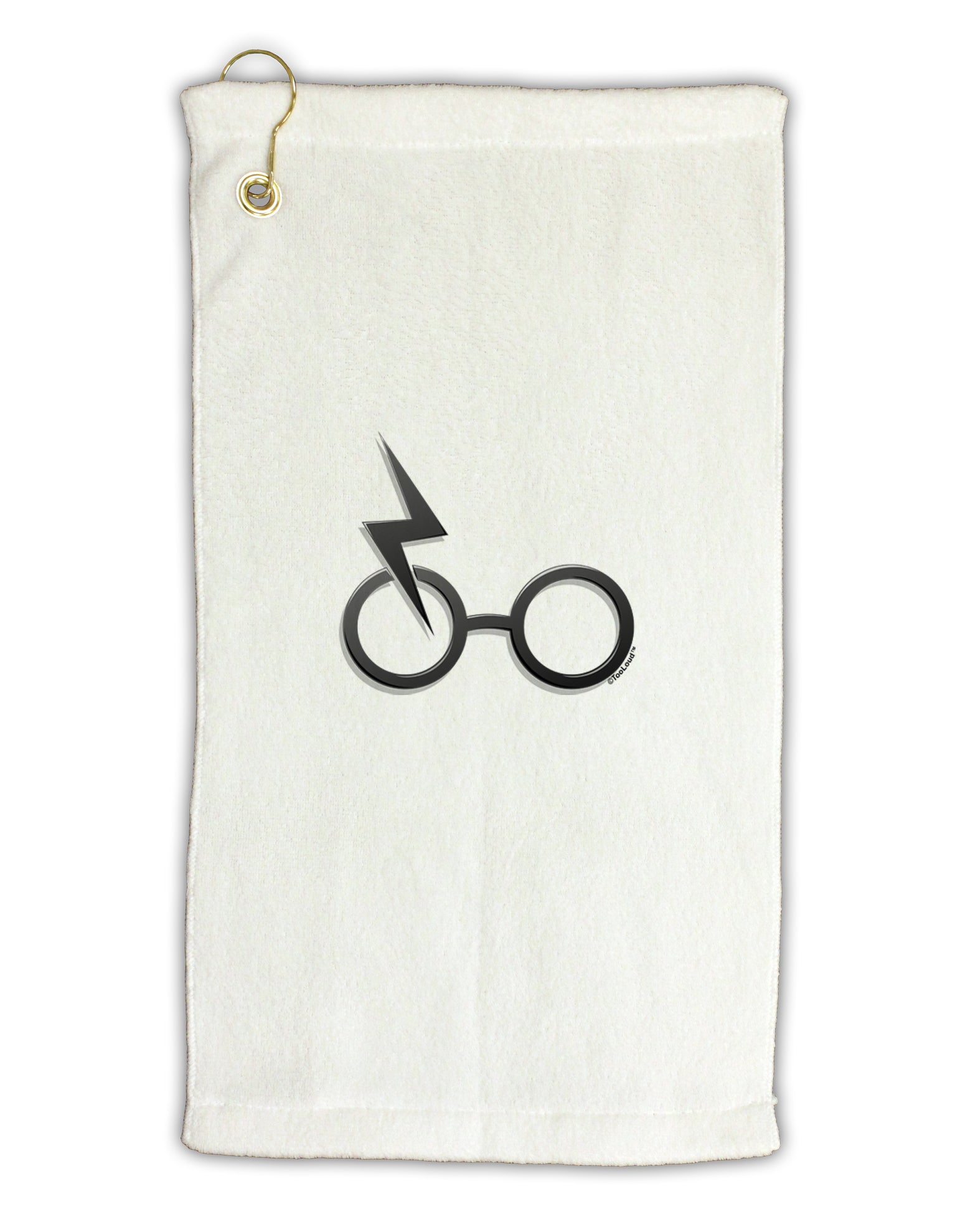 Magic Glasses Micro Terry Gromet Golf Towel 16 x 25 inch by TooLoud-Golf Towel-TooLoud-White-Davson Sales