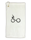 Magic Glasses Micro Terry Gromet Golf Towel 16 x 25 inch by TooLoud-Golf Towel-TooLoud-White-Davson Sales