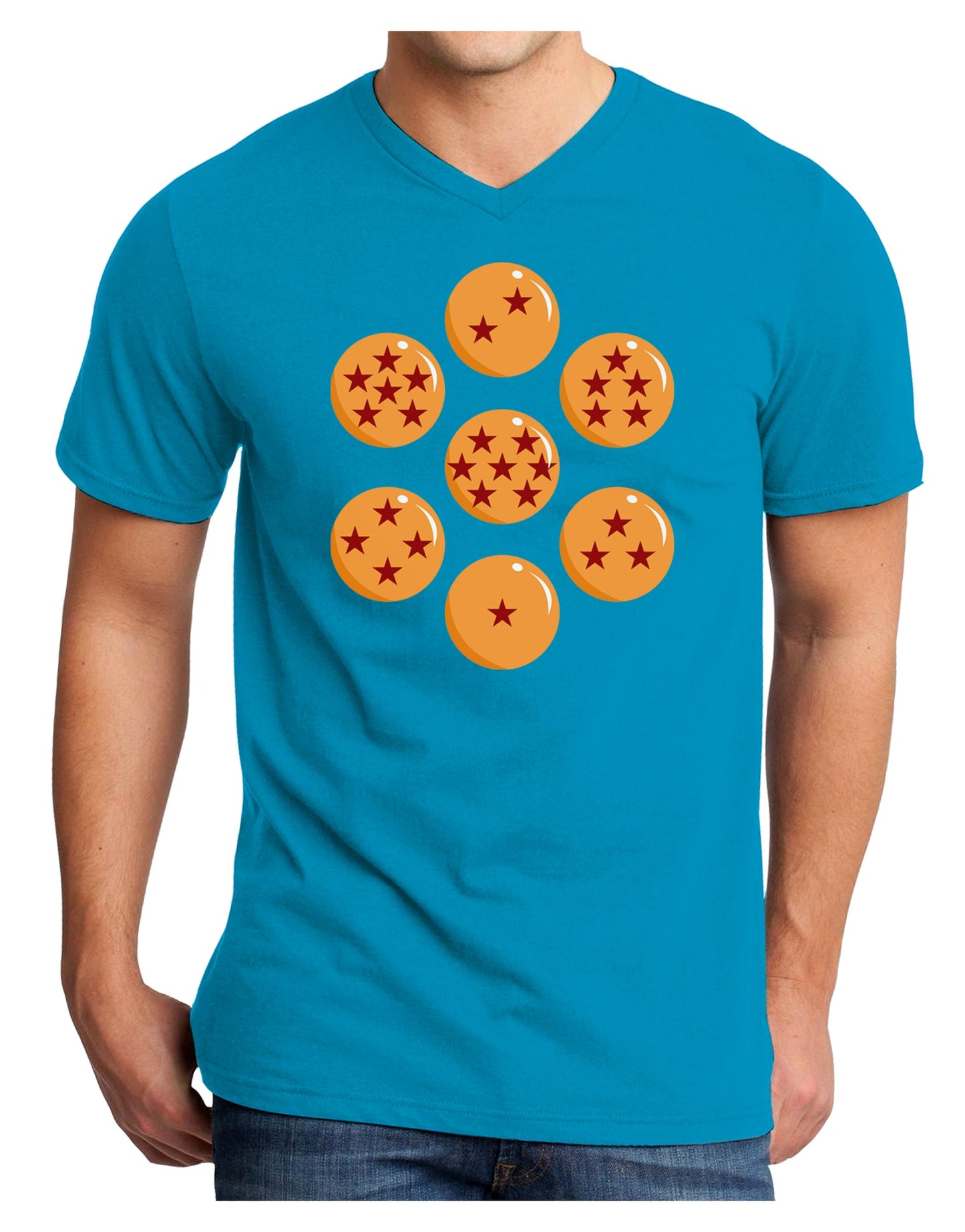 Magic Star Orbs Adult Dark V-Neck T-Shirt by TooLoud-TooLoud-Turquoise-Small-Davson Sales