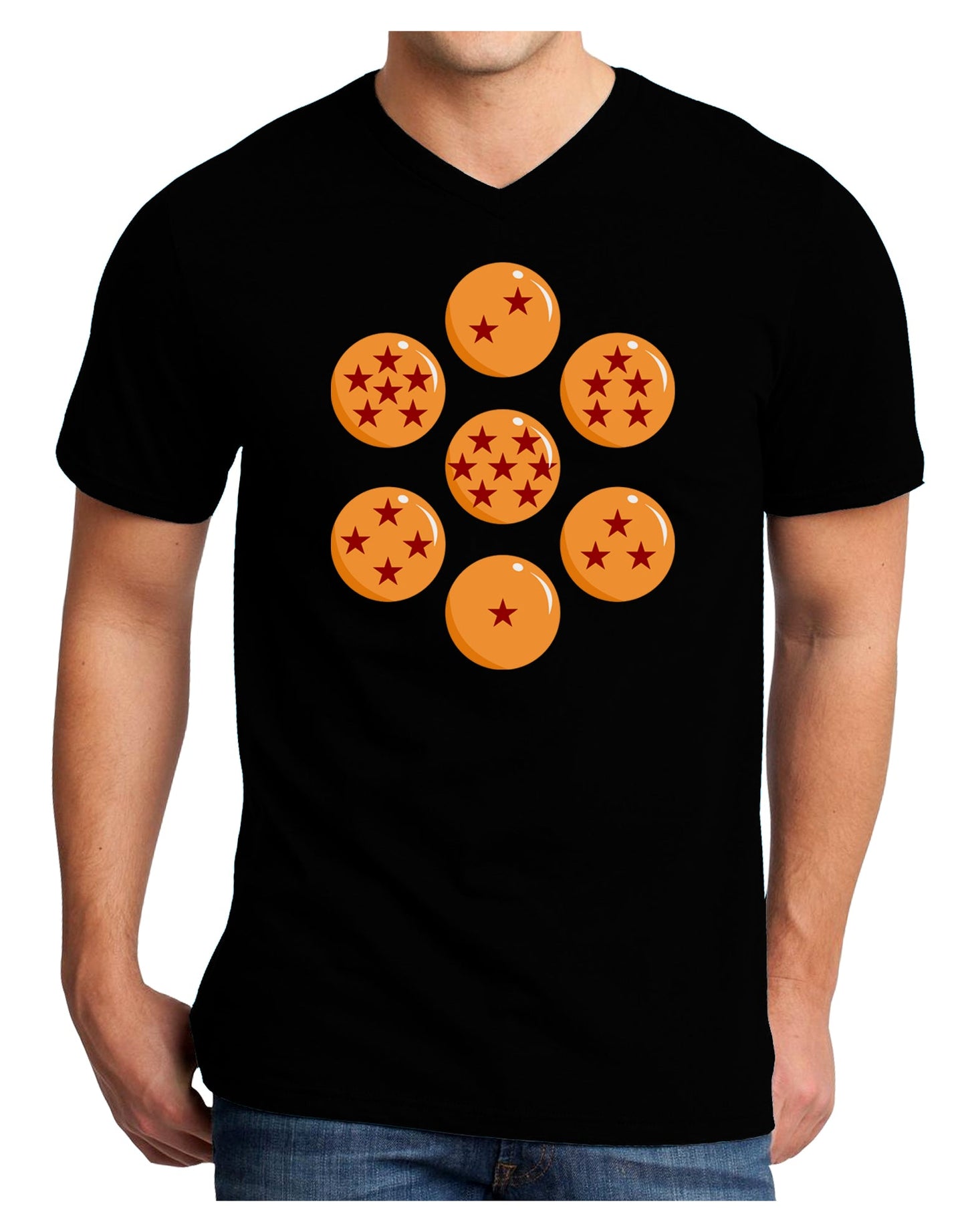 Magic Star Orbs Adult Dark V-Neck T-Shirt by TooLoud-TooLoud-Black-Small-Davson Sales