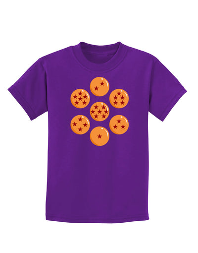 Magic Star Orbs Childrens Dark T-Shirt by TooLoud-Childrens T-Shirt-TooLoud-Purple-X-Small-Davson Sales