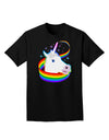 Magical Horn Rainbow Unicorn Adult Dark T-Shirt-Mens T-Shirt-TooLoud-Black-Small-Davson Sales