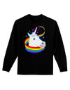 Magical Horn Rainbow Unicorn Adult Long Sleeve Dark T-Shirt-TooLoud-Black-Small-Davson Sales