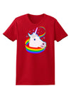 Magical Horn Rainbow Unicorn Womens Dark T-Shirt-TooLoud-Red-X-Small-Davson Sales