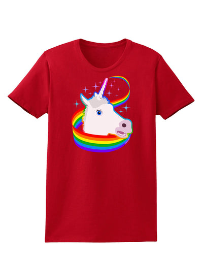 Magical Horn Rainbow Unicorn Womens Dark T-Shirt-TooLoud-Red-X-Small-Davson Sales