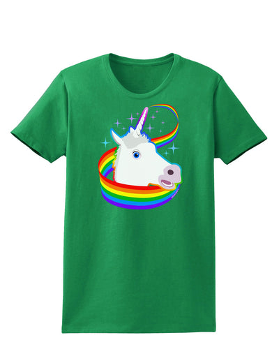 Magical Horn Rainbow Unicorn Womens Dark T-Shirt-TooLoud-Kelly-Green-X-Small-Davson Sales