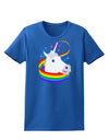 Magical Horn Rainbow Unicorn Womens Dark T-Shirt-TooLoud-Royal-Blue-X-Small-Davson Sales