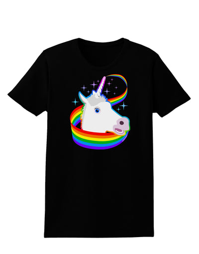 Magical Horn Rainbow Unicorn Womens Dark T-Shirt-TooLoud-Black-X-Small-Davson Sales