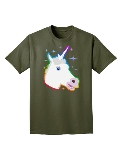 Magical Rainbow Sparkle Unicorn Adult Dark T-Shirt-Mens T-Shirt-TooLoud-Military-Green-Small-Davson Sales