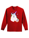 Magical Rainbow Sparkle Unicorn Adult Long Sleeve Dark T-Shirt-TooLoud-Red-Small-Davson Sales