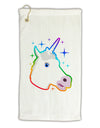 Magical Rainbow Sparkle Unicorn Micro Terry Gromet Golf Towel 11&#x22;x19-Golf Towel-TooLoud-White-Davson Sales