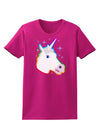 Magical Rainbow Sparkle Unicorn Womens Dark T-Shirt-TooLoud-Hot-Pink-Small-Davson Sales