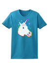 Magical Rainbow Sparkle Unicorn Womens Dark T-Shirt-TooLoud-Turquoise-X-Small-Davson Sales