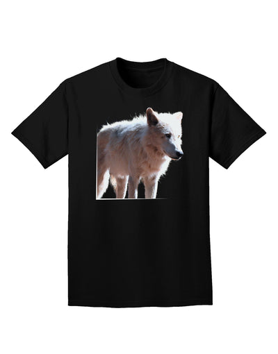 Magnificent Full White Wolf Adult Dark T-Shirt-Mens T-Shirt-TooLoud-Black-Small-Davson Sales