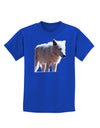 Magnificent Full White Wolf Childrens Dark T-Shirt-Childrens T-Shirt-TooLoud-Royal-Blue-X-Small-Davson Sales