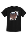 Magnificent Full White Wolf Childrens Dark T-Shirt-Childrens T-Shirt-TooLoud-Black-X-Small-Davson Sales