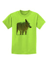 Magnificent Full White Wolf Childrens T-Shirt-Childrens T-Shirt-TooLoud-Lime-Green-X-Small-Davson Sales