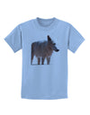 Magnificent Full White Wolf Childrens T-Shirt-Childrens T-Shirt-TooLoud-Light-Blue-X-Small-Davson Sales