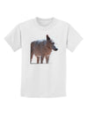 Magnificent Full White Wolf Childrens T-Shirt-Childrens T-Shirt-TooLoud-White-X-Small-Davson Sales