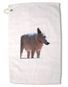 Magnificent Full White Wolf Premium Cotton Golf Towel - 16 x 25 inch-Golf Towel-TooLoud-16x25"-Davson Sales