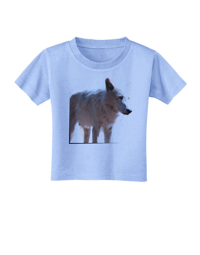 Magnificent Full White Wolf Toddler T-Shirt-Toddler T-Shirt-TooLoud-Aquatic-Blue-2T-Davson Sales