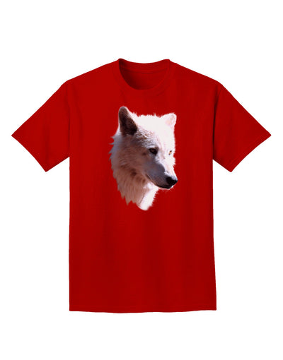 Magnificent White Wolf Head Adult Dark T-Shirt-Mens T-Shirt-TooLoud-Red-Small-Davson Sales