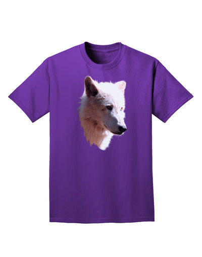 Magnificent White Wolf Head Adult Dark T-Shirt-Mens T-Shirt-TooLoud-Purple-Small-Davson Sales