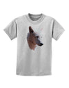 Magnificent White Wolf Head Childrens T-Shirt-Childrens T-Shirt-TooLoud-AshGray-X-Small-Davson Sales