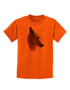 Magnificent White Wolf Head Childrens T-Shirt-Childrens T-Shirt-TooLoud-Orange-X-Small-Davson Sales