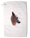 Magnificent White Wolf Head Premium Cotton Golf Towel - 16 x 25 inch-Golf Towel-TooLoud-16x25"-Davson Sales