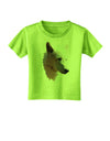 Magnificent White Wolf Head Toddler T-Shirt-Toddler T-Shirt-TooLoud-Lime-Green-2T-Davson Sales