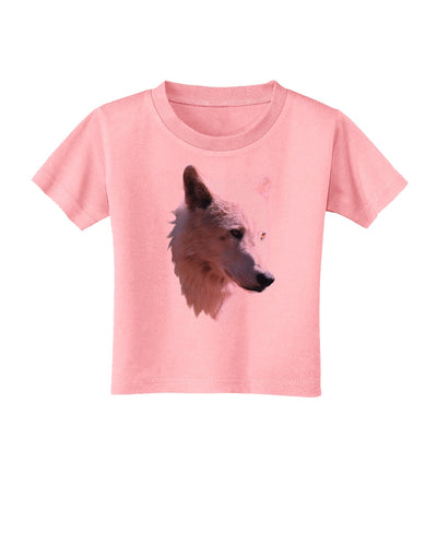 Magnificent White Wolf Head Toddler T-Shirt-Toddler T-Shirt-TooLoud-Candy-Pink-2T-Davson Sales