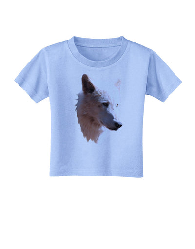 Magnificent White Wolf Head Toddler T-Shirt-Toddler T-Shirt-TooLoud-Aquatic-Blue-2T-Davson Sales