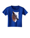 Magnificent White Wolf Head Toddler T-Shirt Dark-Toddler T-Shirt-TooLoud-Royal-Blue-2T-Davson Sales