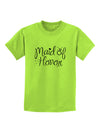 Maid of Honor - Diamond Ring Design Childrens T-Shirt-Childrens T-Shirt-TooLoud-Lime-Green-X-Small-Davson Sales