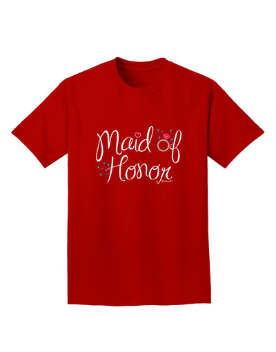Maid of Honor - Diamond Ring Design - Color Adult Dark T-Shirt-Mens T-Shirt-TooLoud-Red-Small-Davson Sales