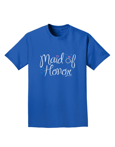 Maid of Honor - Diamond Ring Design - Color Adult Dark T-Shirt-Mens T-Shirt-TooLoud-Royal-Blue-Small-Davson Sales