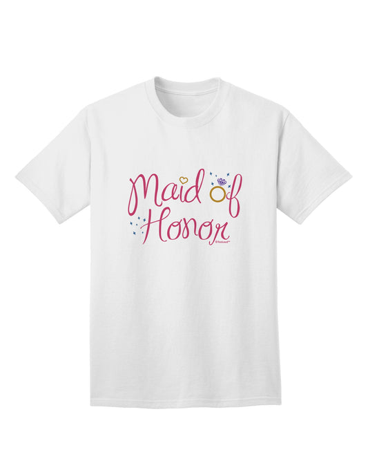 Maid of Honor - Diamond Ring Design - Color Adult T-Shirt-Mens T-Shirt-TooLoud-White-Small-Davson Sales