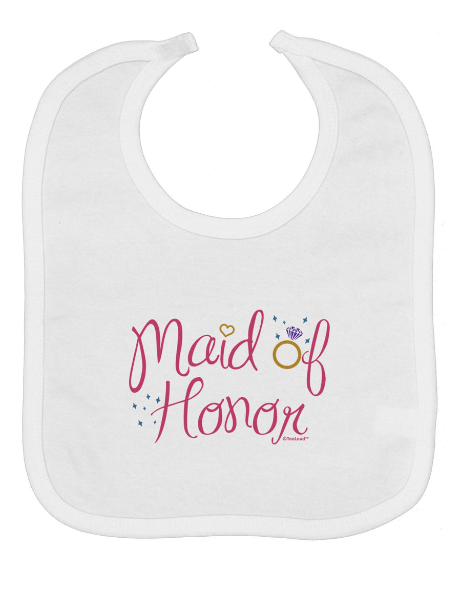 Maid of Honor - Diamond Ring Design - Color Baby Bib