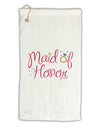 Maid of Honor - Diamond Ring Design - Color Micro Terry Gromet Golf Towel 16 x 25 inch-Golf Towel-TooLoud-White-Davson Sales