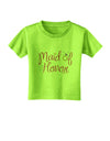Maid of Honor - Diamond Ring Design - Color Toddler T-Shirt-Toddler T-Shirt-TooLoud-Lime-Green-2T-Davson Sales
