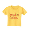 Maid of Honor - Diamond Ring Design - Color Toddler T-Shirt-Toddler T-Shirt-TooLoud-Yellow-2T-Davson Sales