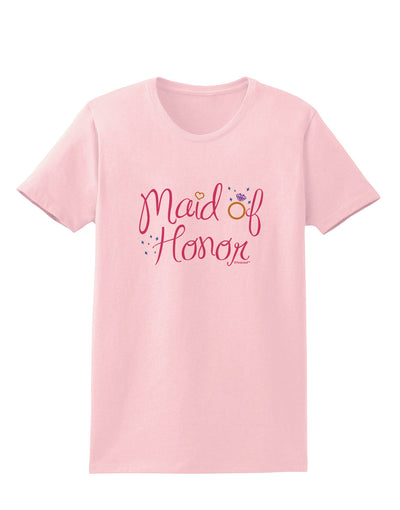 Maid of Honor - Diamond Ring Design - Color Womens T-Shirt-Womens T-Shirt-TooLoud-PalePink-X-Small-Davson Sales