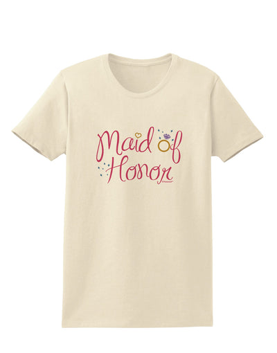 Maid of Honor - Diamond Ring Design - Color Womens T-Shirt-Womens T-Shirt-TooLoud-Natural-X-Small-Davson Sales