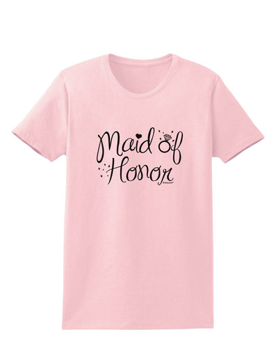 Maid of Honor - Diamond Ring Design Womens T-Shirt-Womens T-Shirt-TooLoud-PalePink-X-Small-Davson Sales