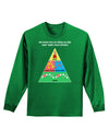 Main Food Groups of an Elf - Christmas Adult Long Sleeve Dark T-Shirt-TooLoud-Kelly-Green-Small-Davson Sales