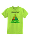 Main Food Groups of an Elf - Christmas Childrens T-Shirt-Childrens T-Shirt-TooLoud-Lime-Green-X-Small-Davson Sales